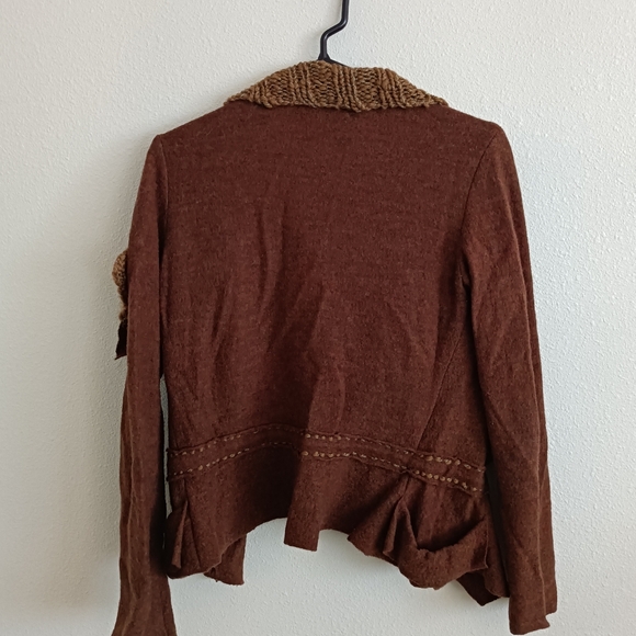 Anthropologie Brown Shrug Sweater - Picture 2 of 3